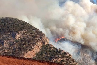 Le feu a aussi pris près de Distomo, en Béotie (Grèce centrale).